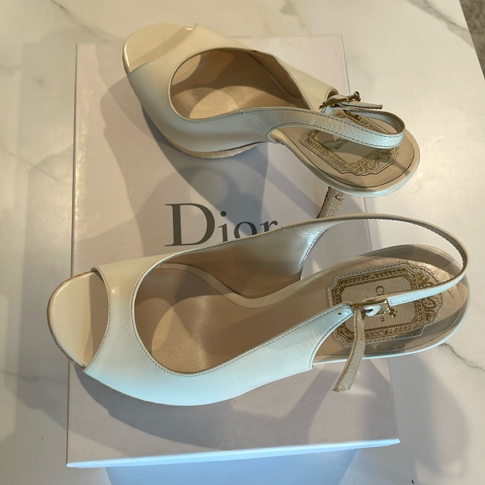 Christian Dior Paraiso Slingback Sandal Heels Size 39 / 9